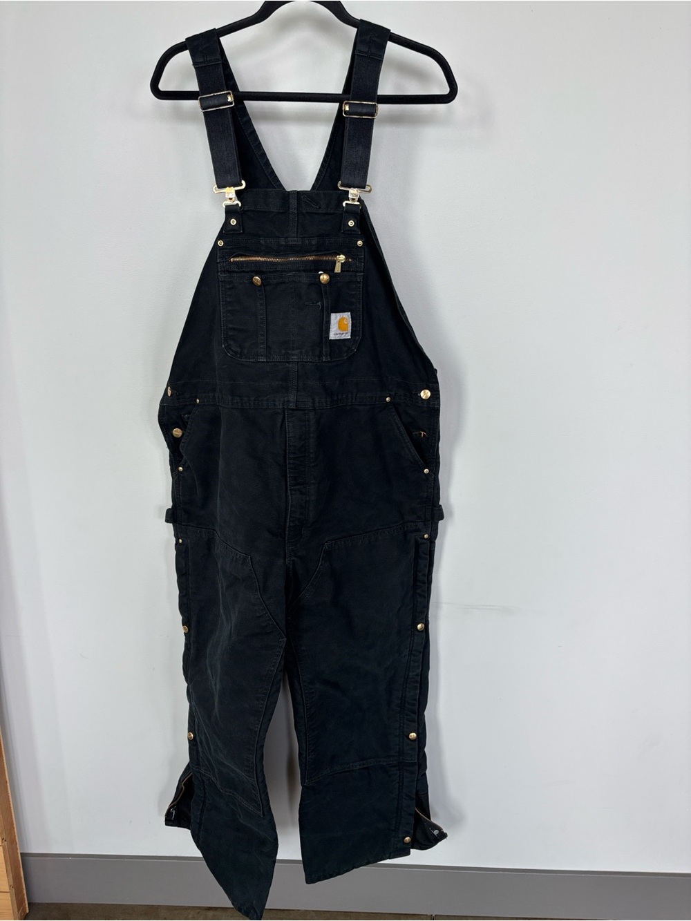 Carhartt Quilted Lined‎ Overalls Size 46x30